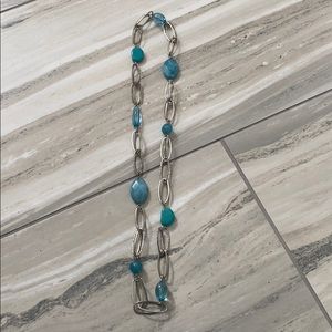 Teal/Silver Necklace